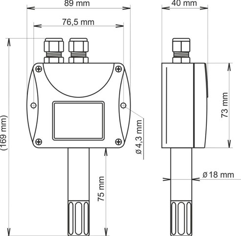 T3411-TEMPERATURE-AND-HUMIDITY-SENSORS-FOR-INTERIOR-AND-OUTDOR-USAGE-WITH-RS-485-OUTPUT-Dimensional-Drawing